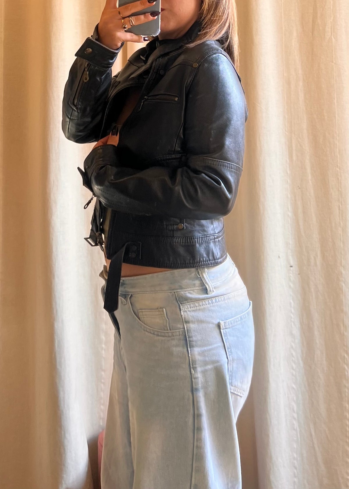Giacca Biker Barone Firenze 100% vera pelle