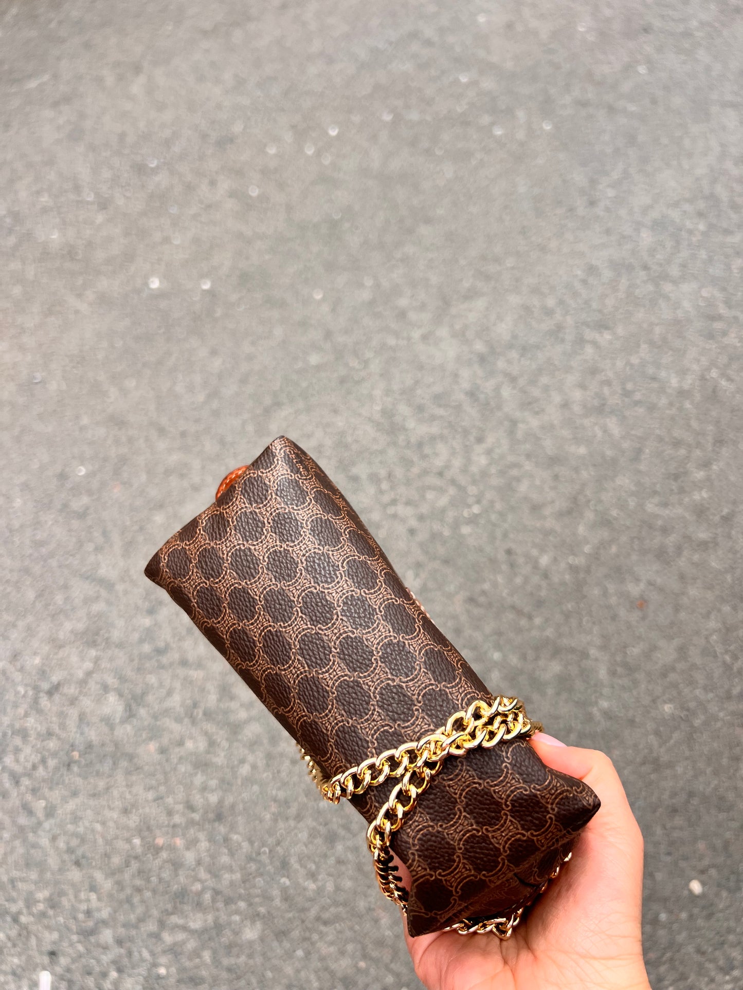 Borsa Celine Vintage Triomphe Macadam – 2-in-1 Pochette & Tracolla