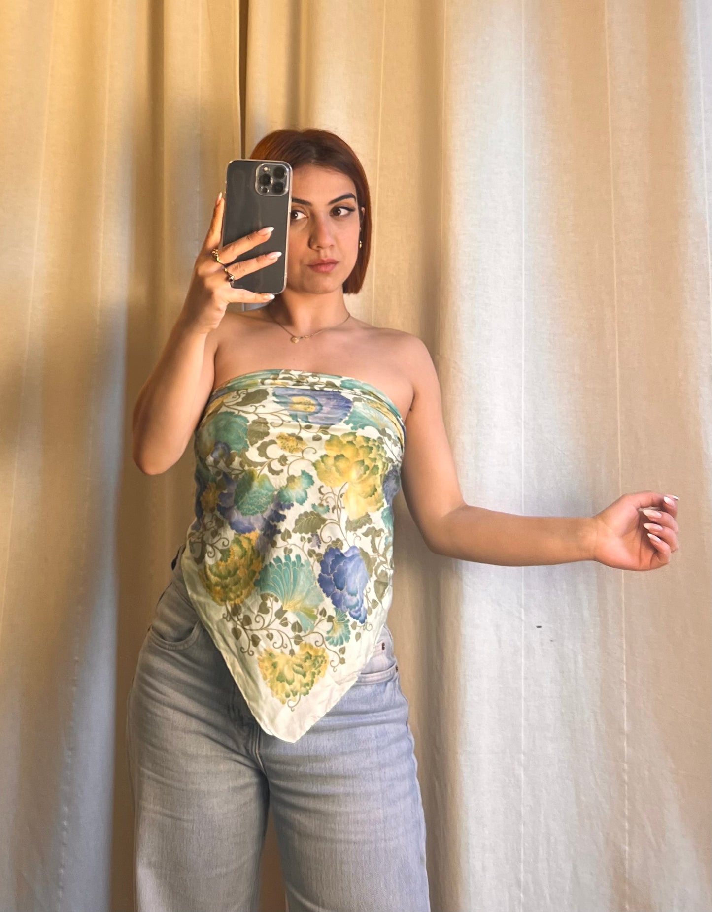 Foulard Pierre Balmain Paris – Seta Vintage 85x85 cm