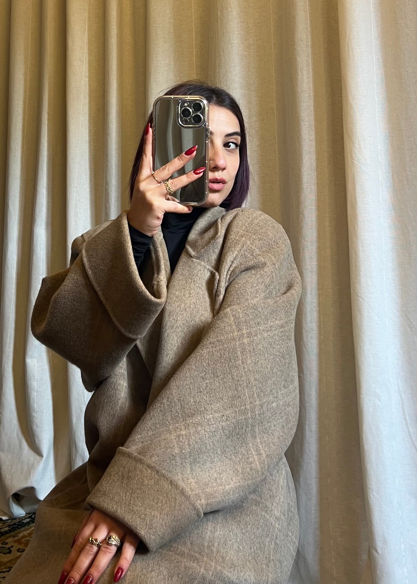 Capotto doppio petto in lana