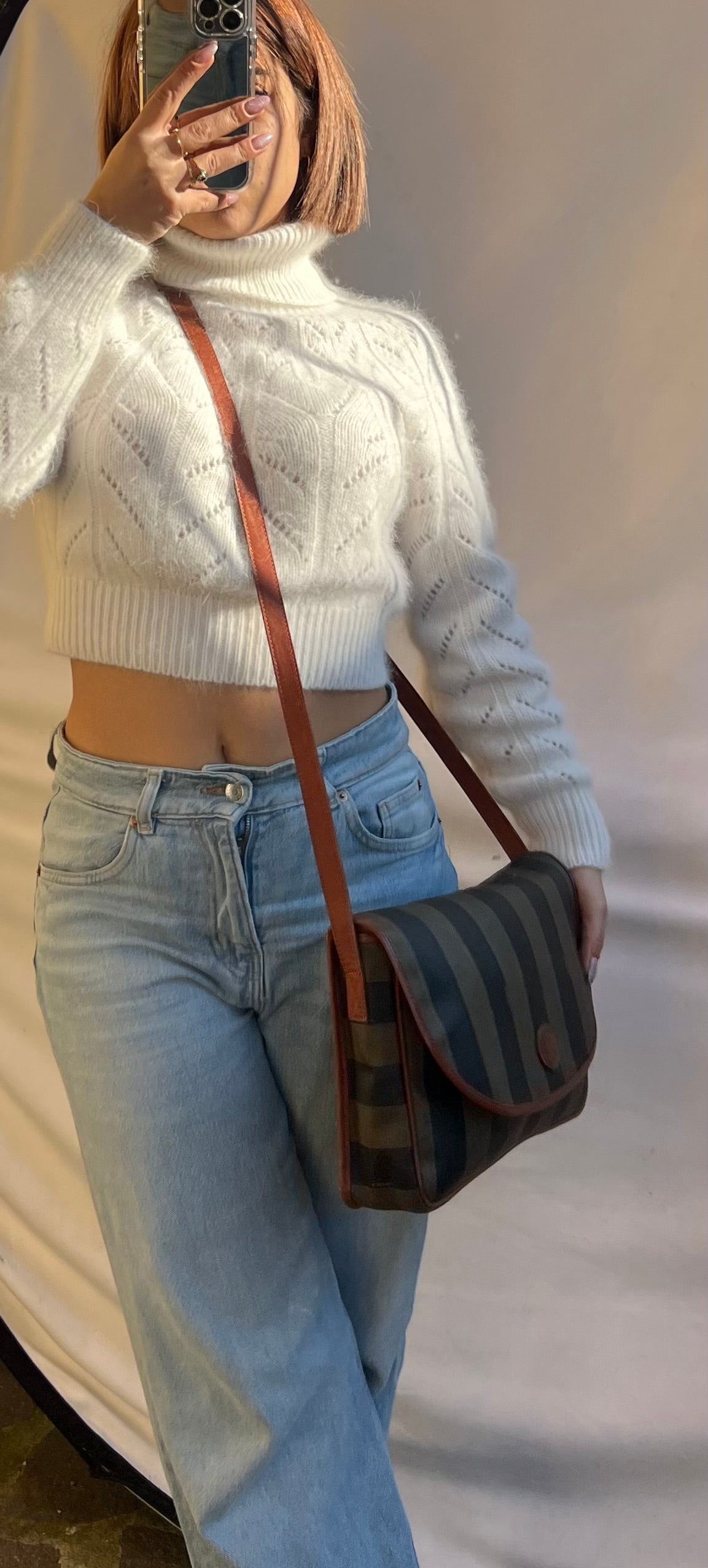 Fendi pecan crossbody