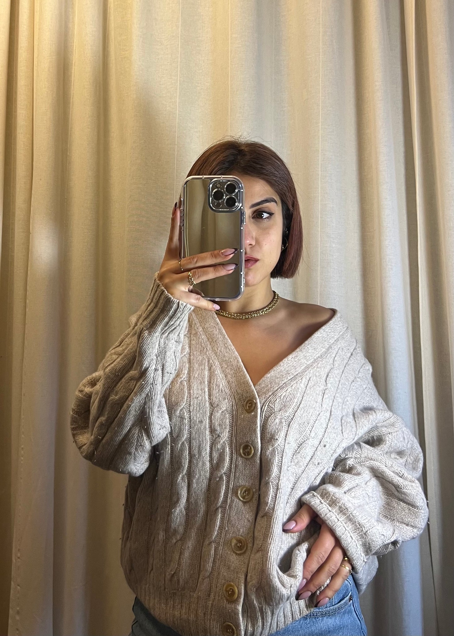 cardigan in lana Benetton vintage