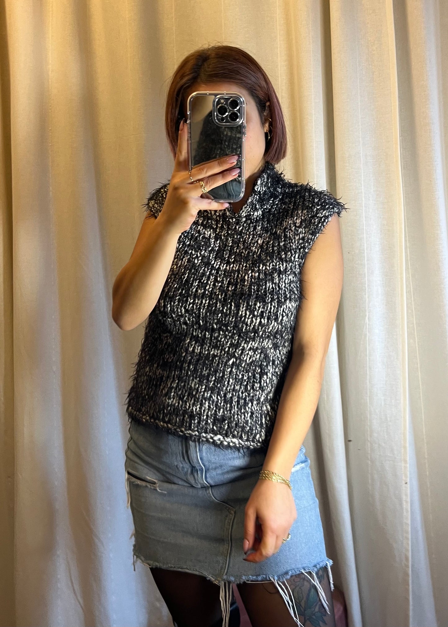 maglione smanicato sartoriale