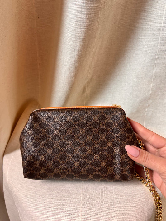 Borsa Celine Vintage Triomphe Macadam – 2-in-1 Pochette & Tracolla