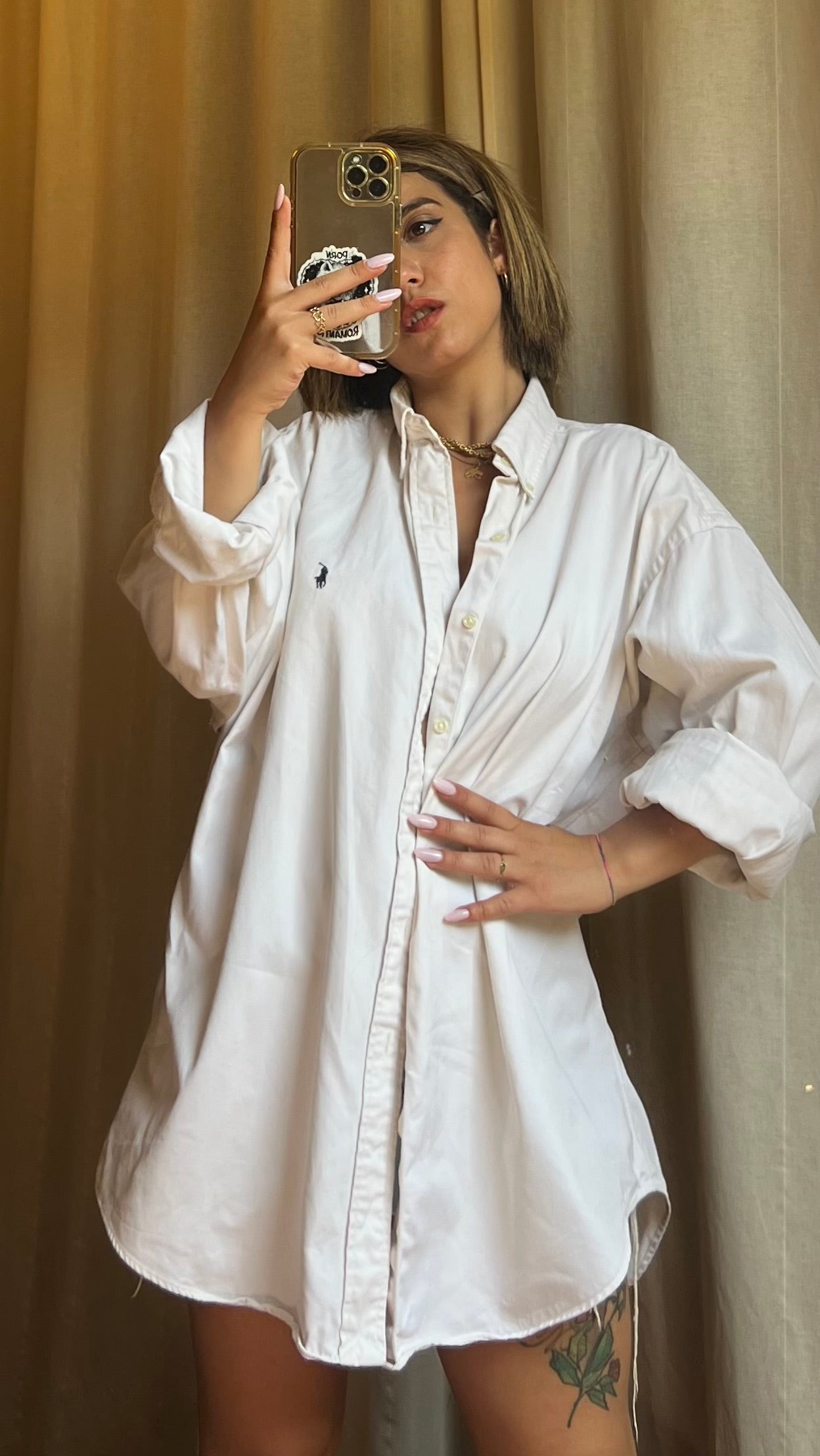 Camicia oversize ralph lauren