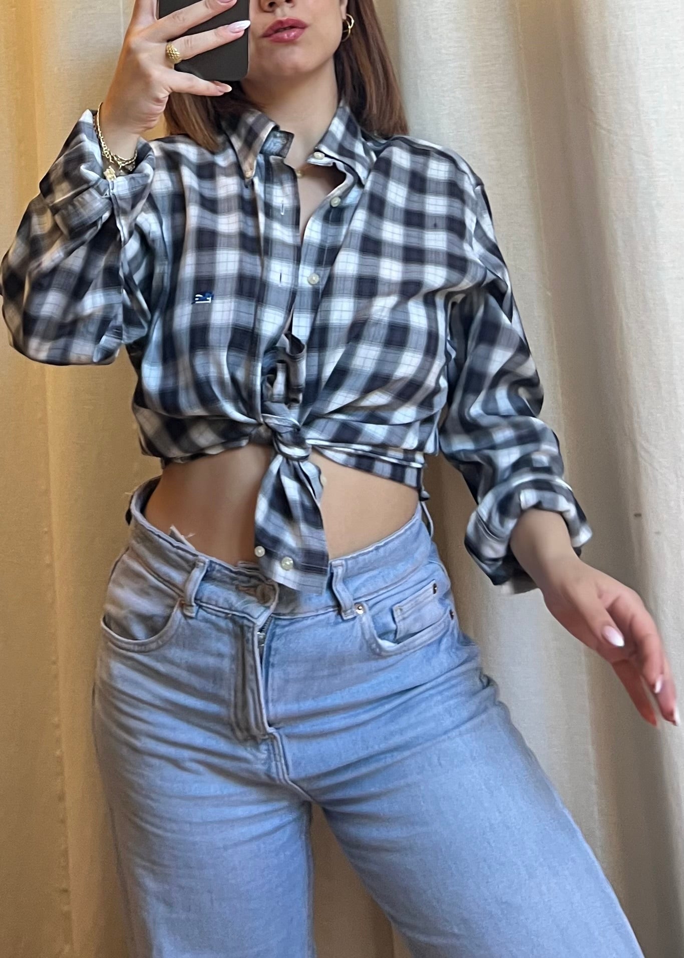 Camicia a Quadri ETRO Milano – 100% Cotone (Taglia 39)