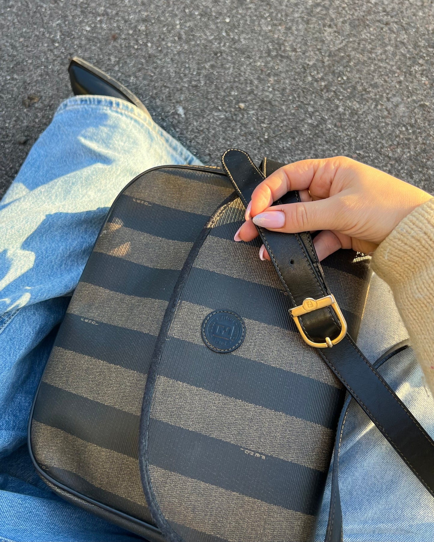 Fendi crossbody pecan