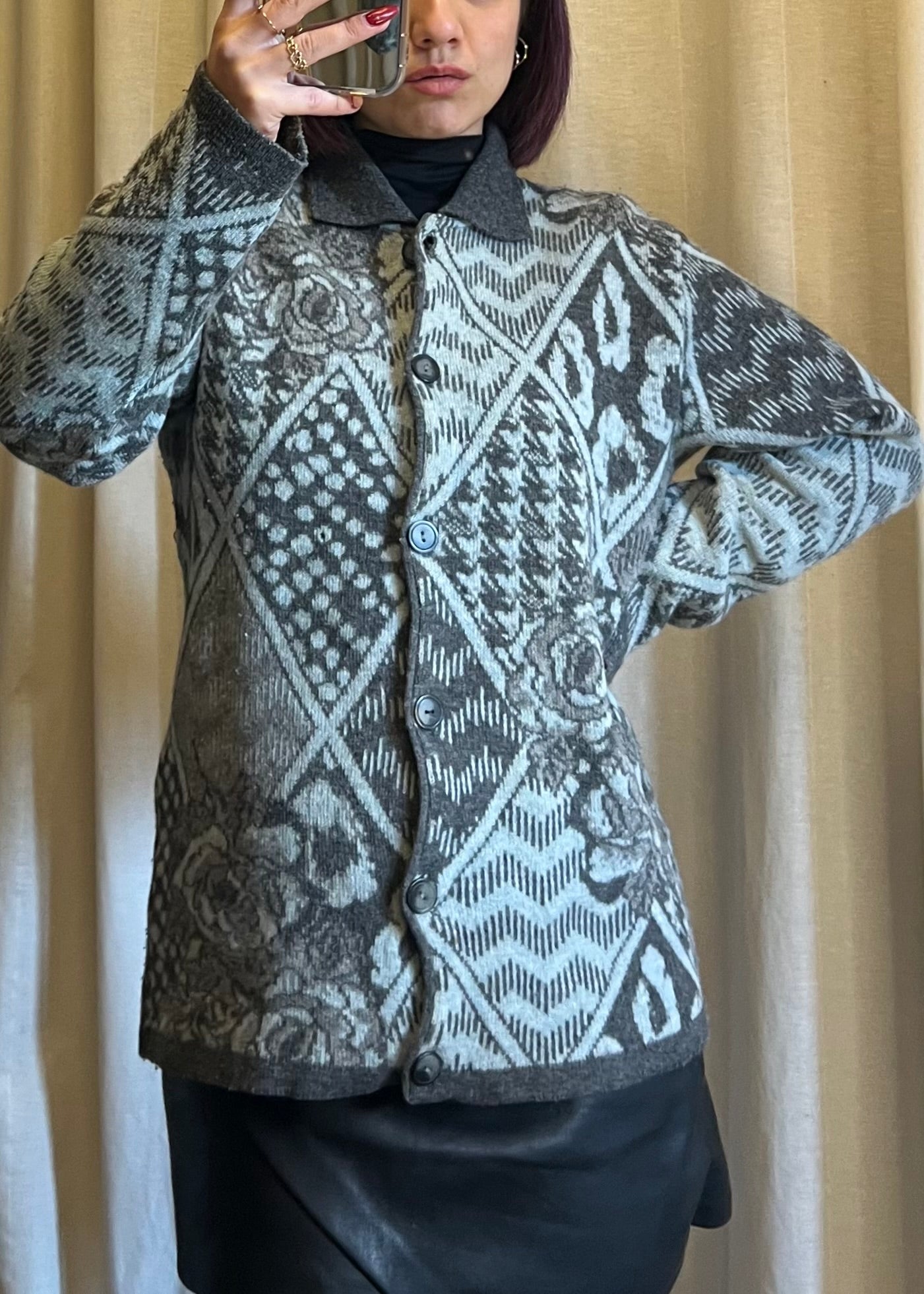 Cardigan vintage in lana