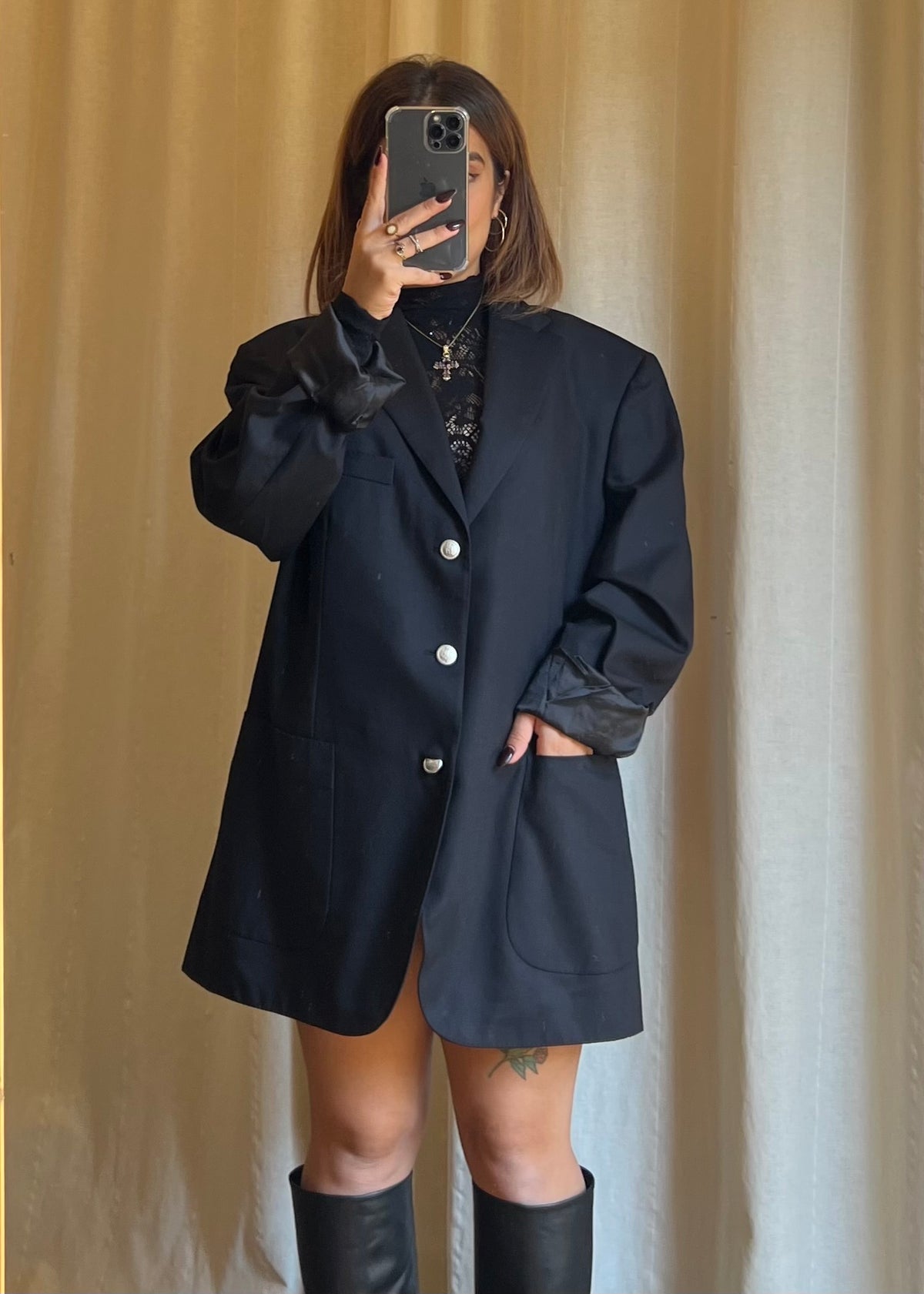 Blazer Vintage Burberry London – Nero