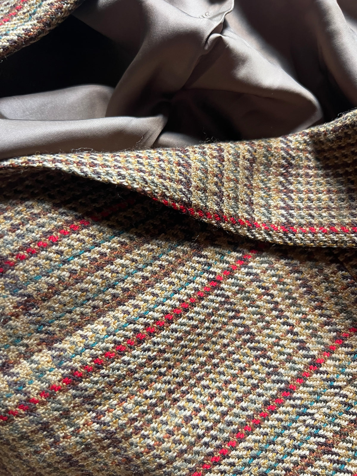 Blazer Vintage Ballantyne in Pura Lana Vergine – Trama Tweed Tartan / Prince of Wales