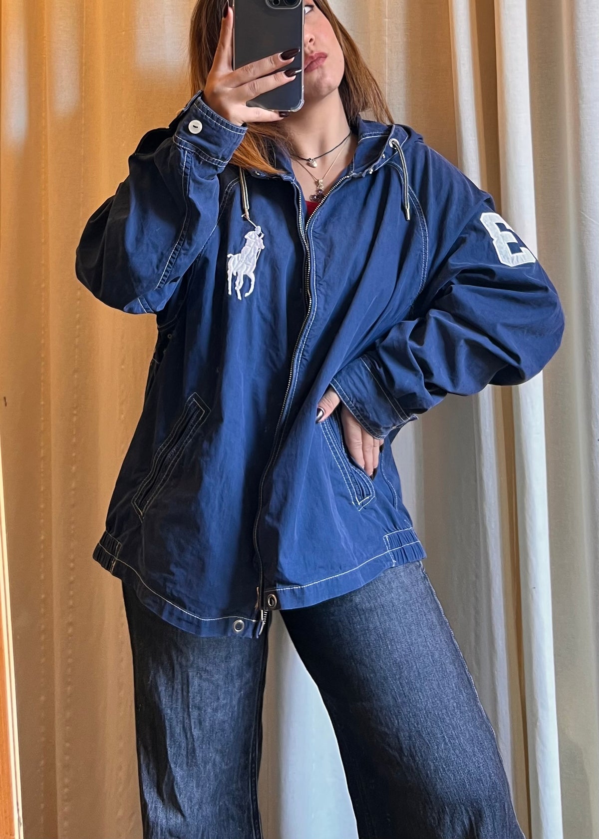 Super rara Giacca a Vento Ralph Lauren "Big Pony" - Taglia XL