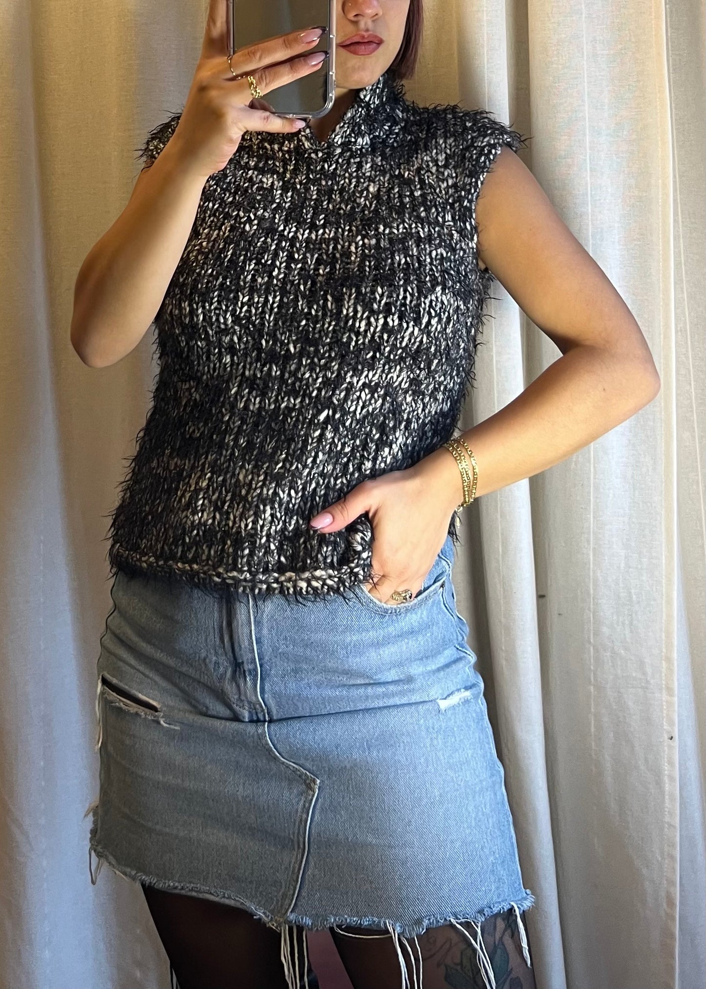 maglione smanicato sartoriale