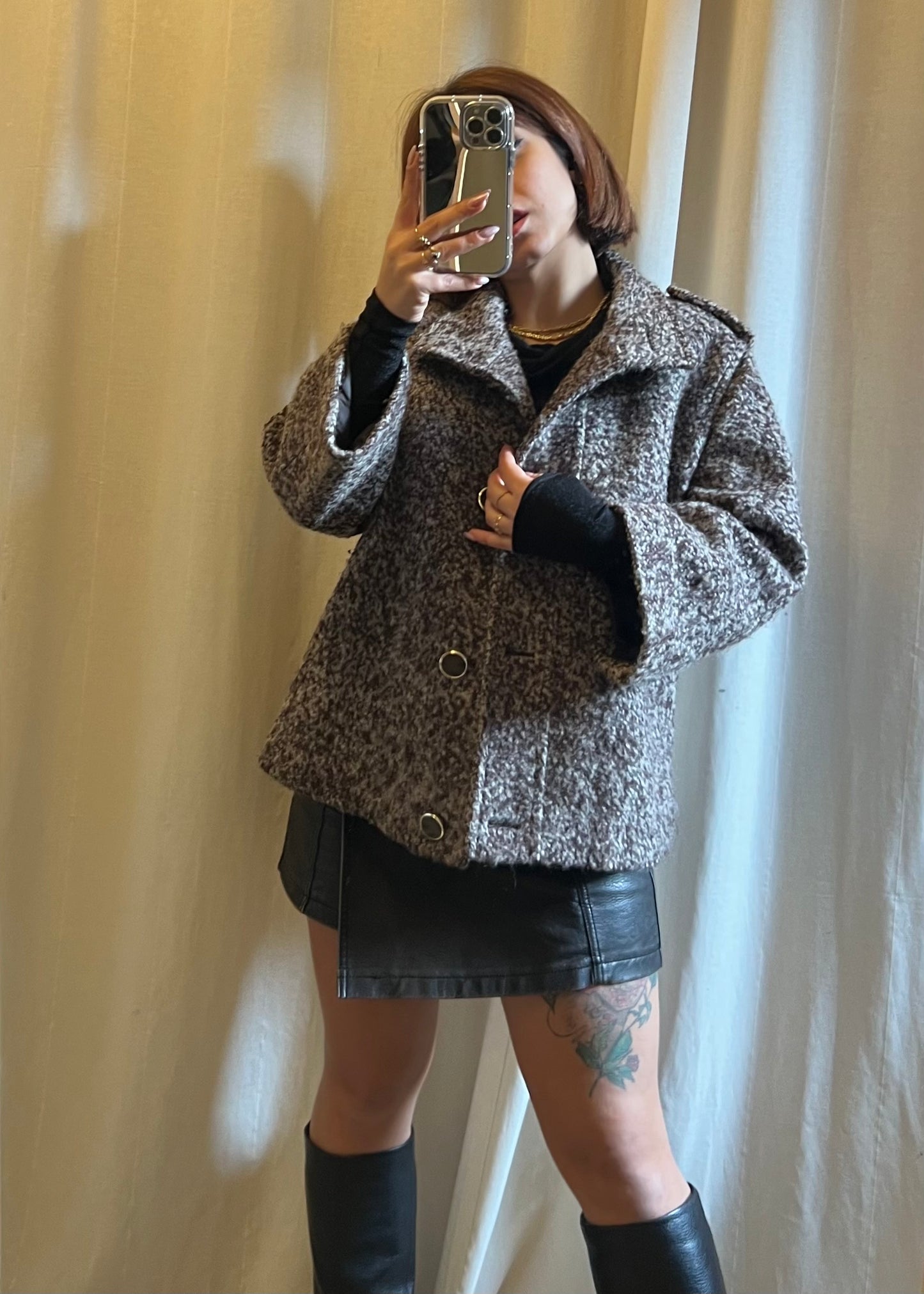 Giacca in lana bouclé