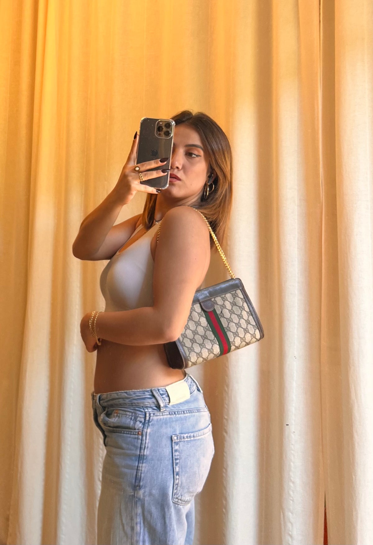 Borsa  Gucci Vintage ophidia Supreme Web