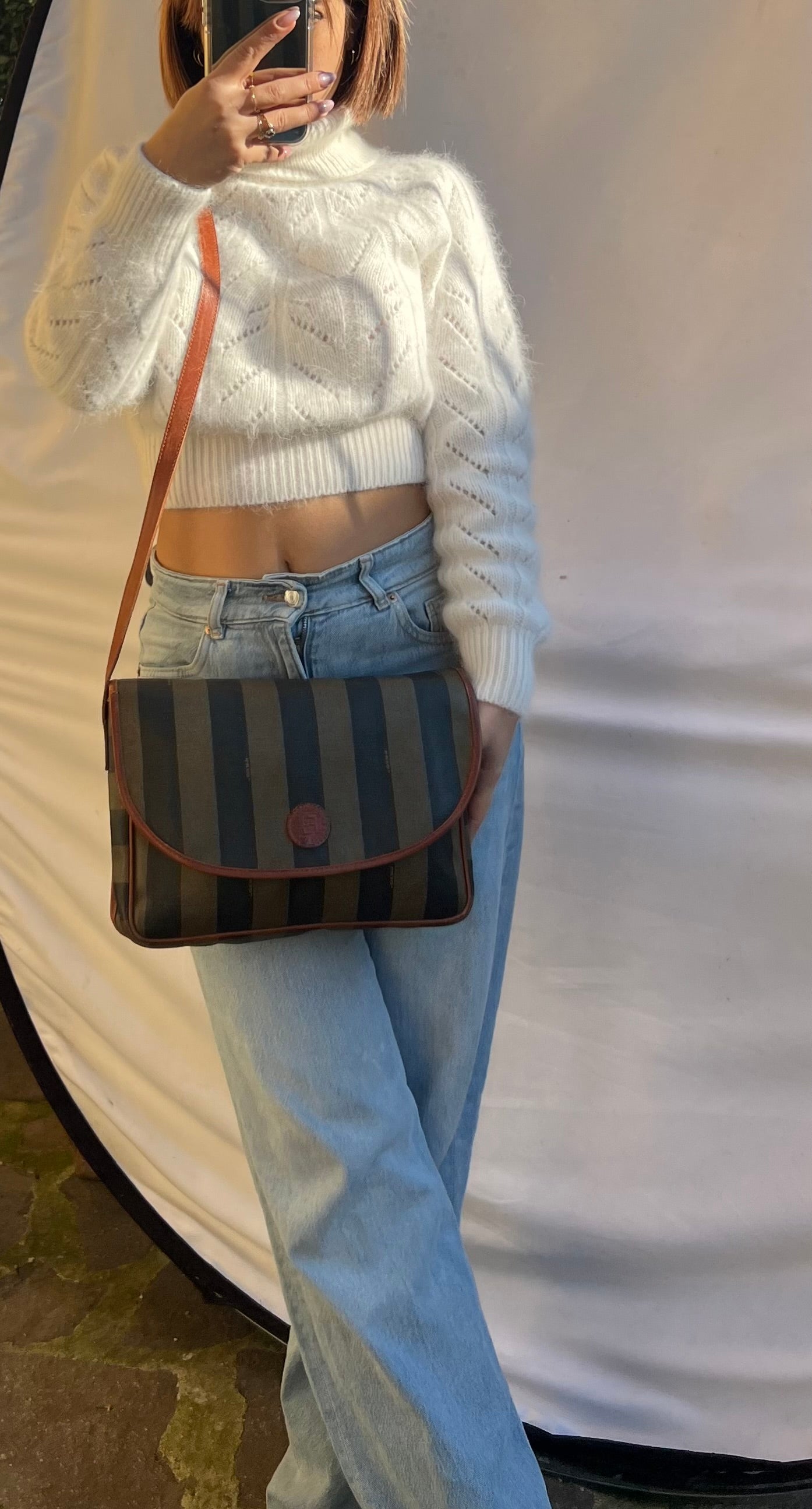 Fendi pecan crossbody
