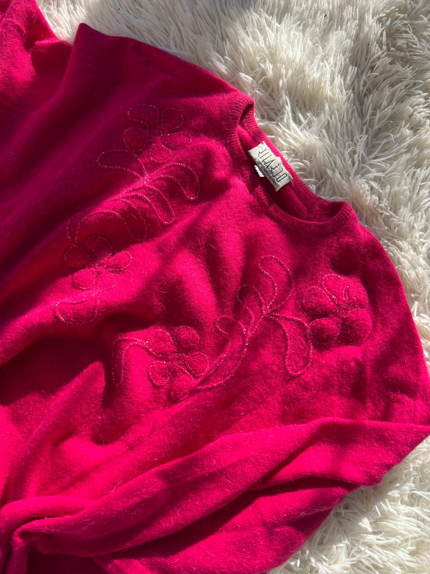 maglione in lana di angora