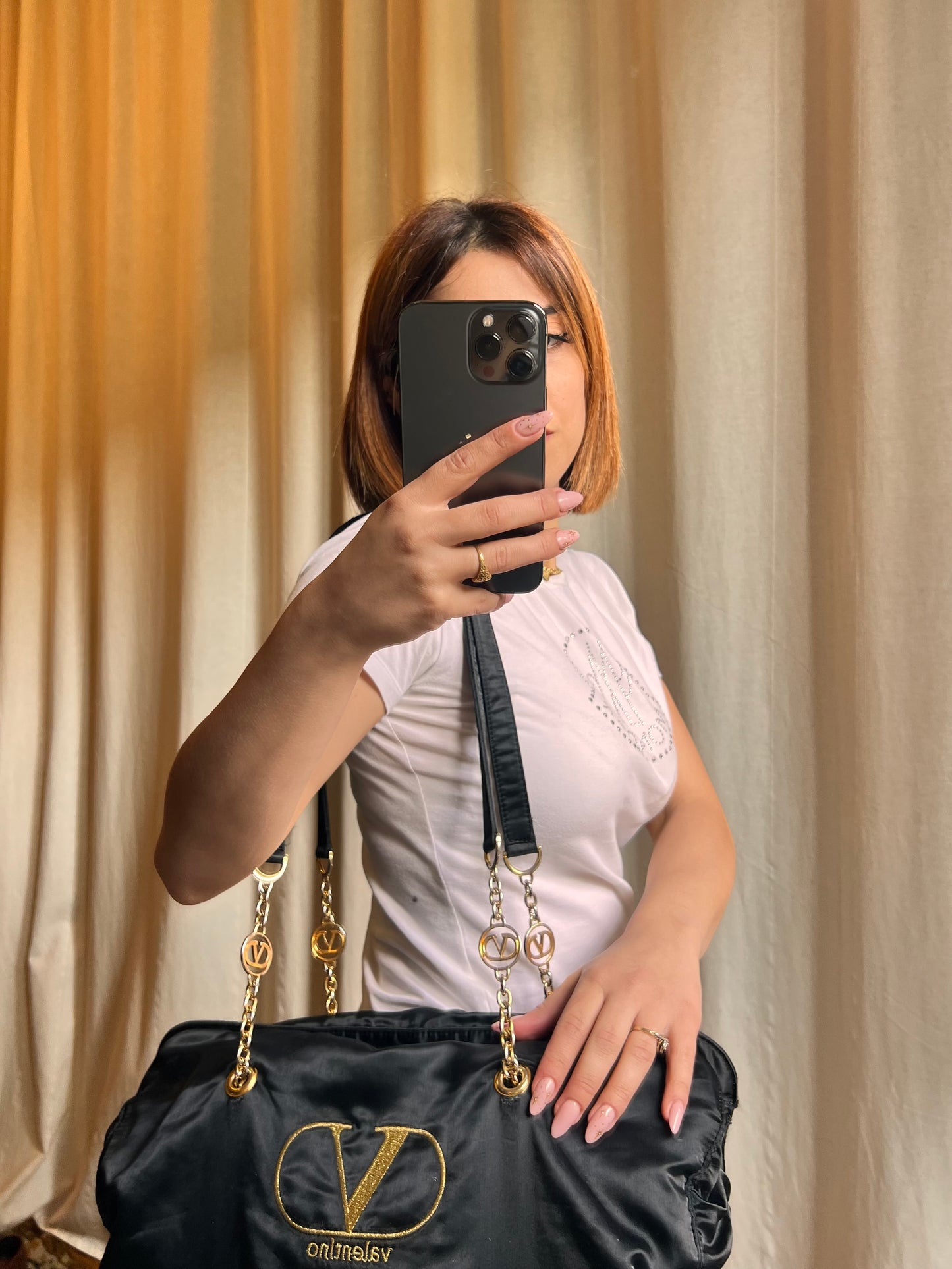 Valentino Garavani – Maxi Tote in Satin Nero
