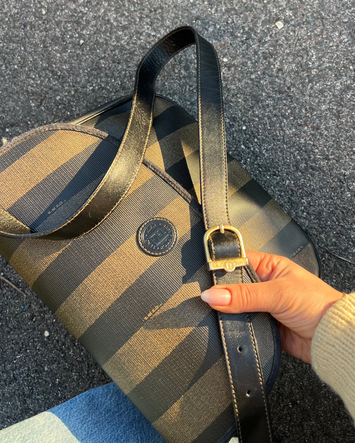 Fendi crossbody pecan