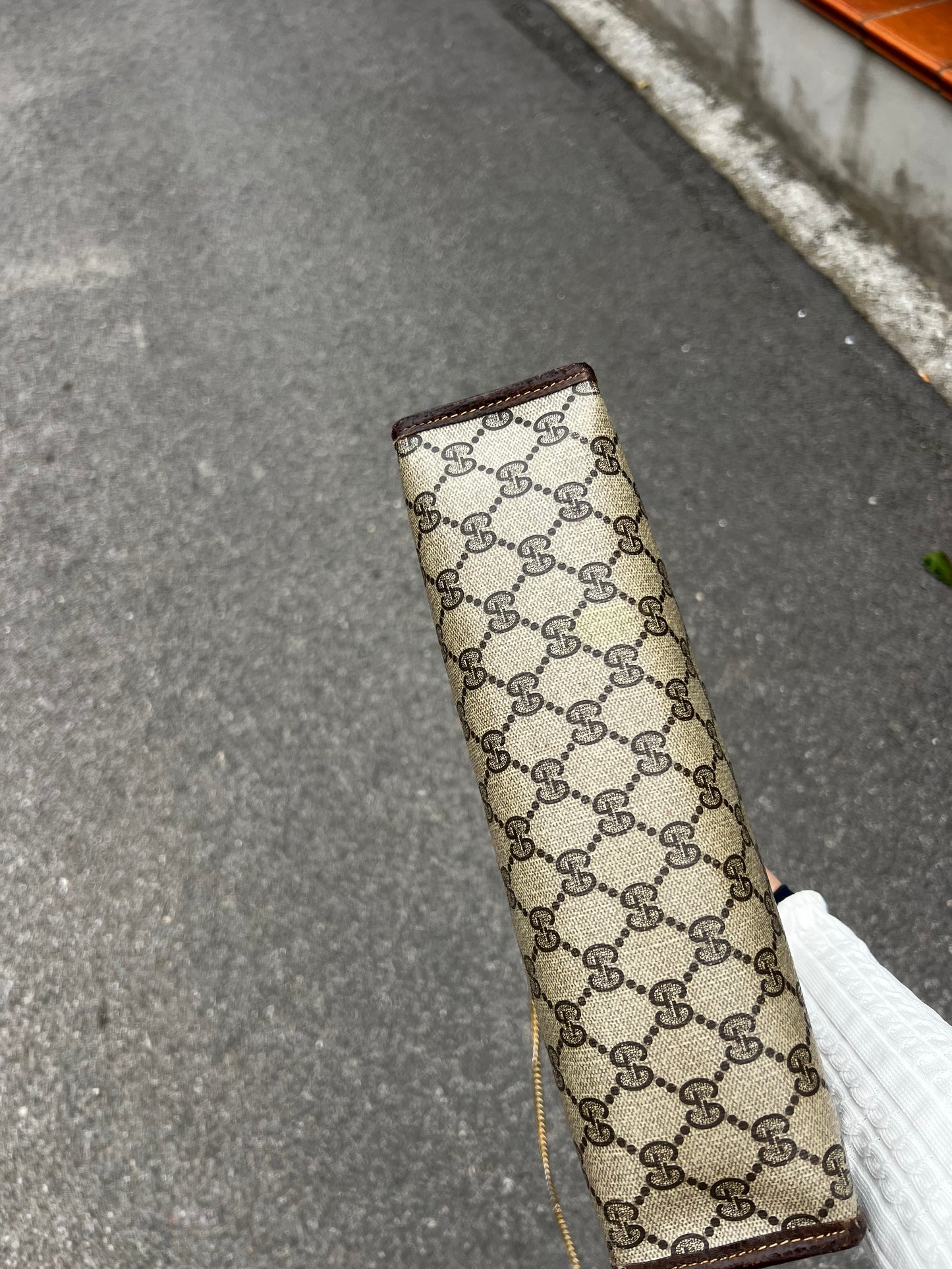 Clutch Gucci Vintage "Ophidia" in Tela Monogram GG - Anni '80