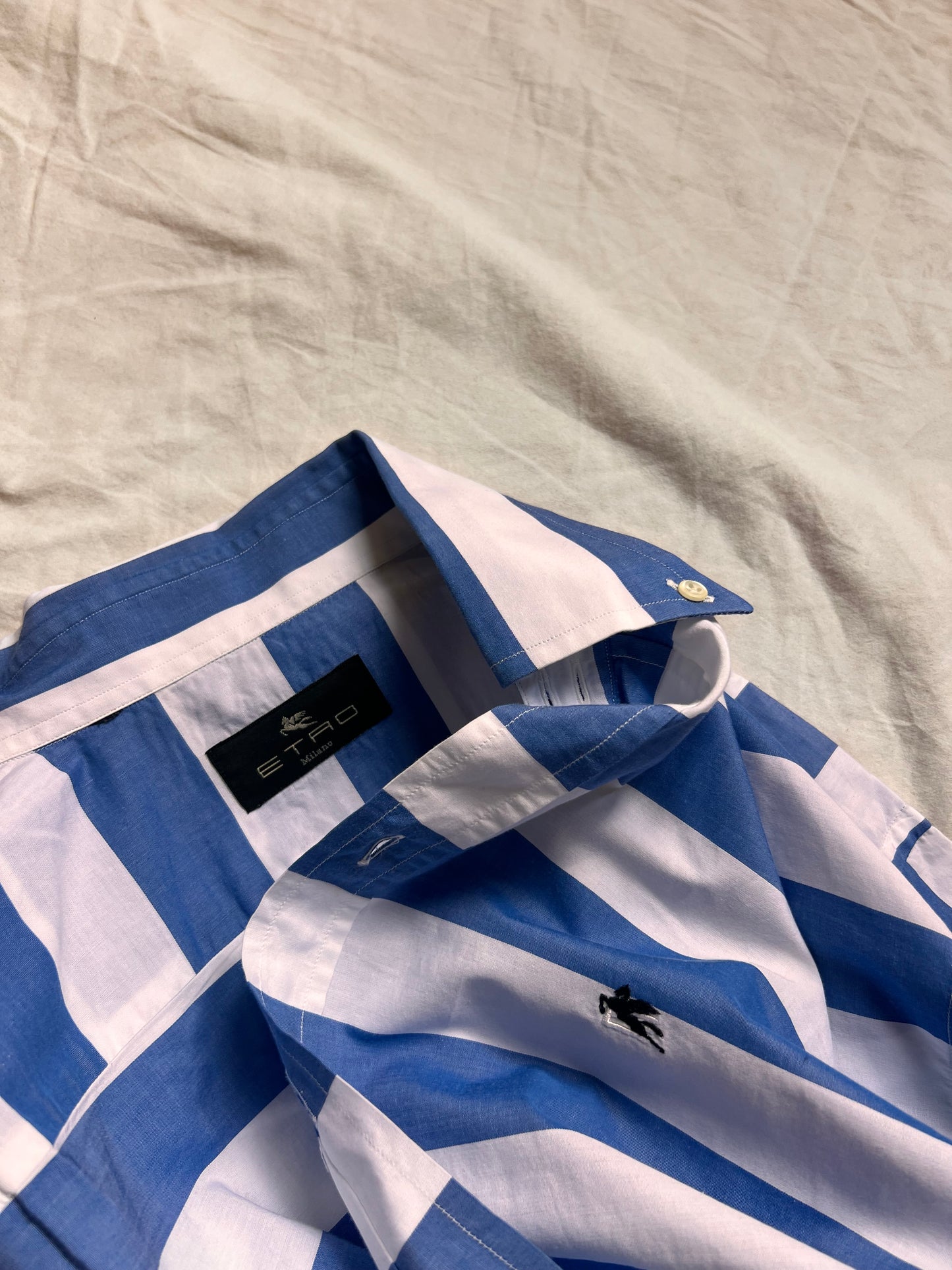 Camicia ETRO Milano - Righe Maxi Azzurre e Bianche