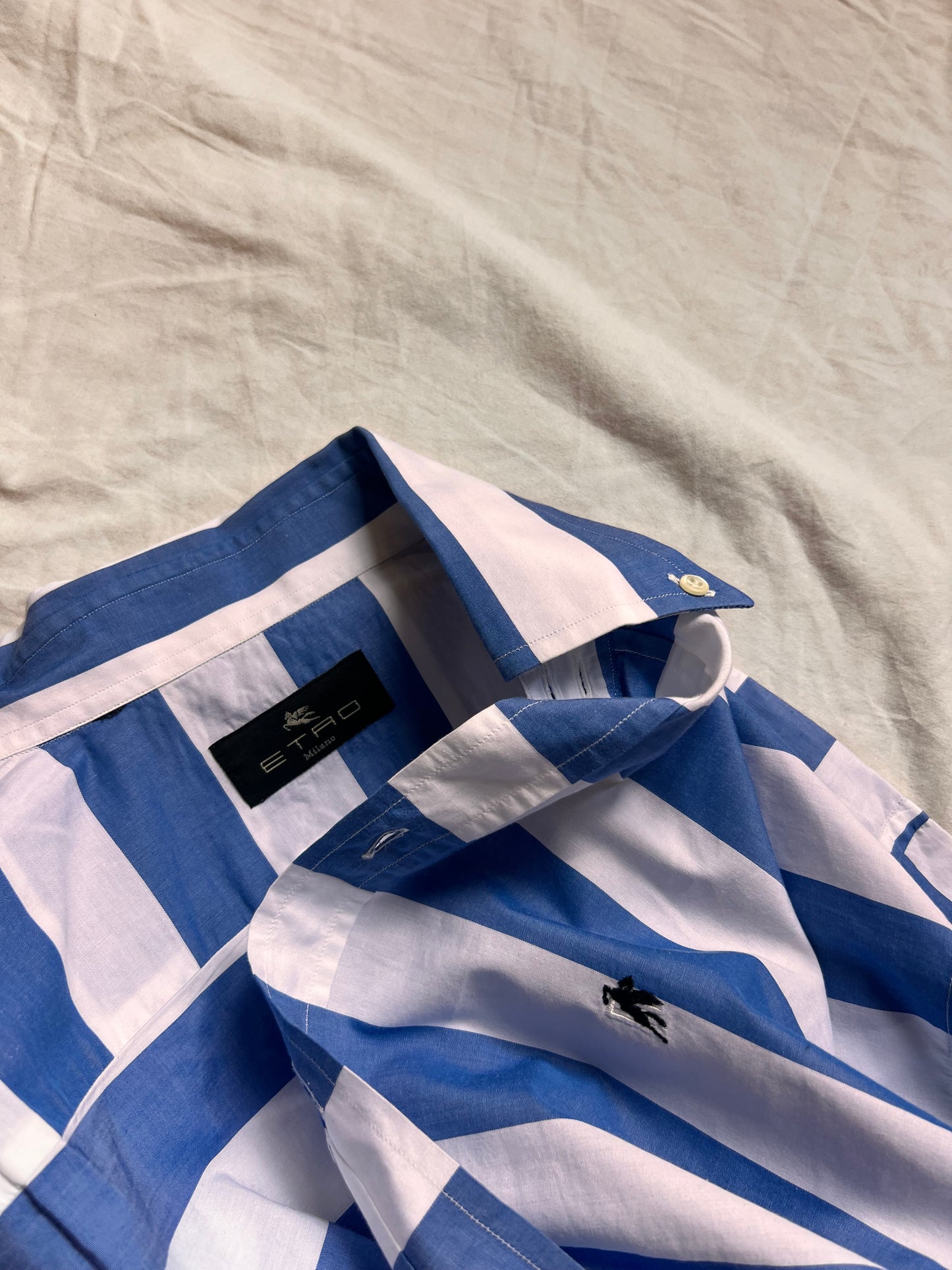 Camicia ETRO Milano - Righe Maxi Azzurre e Bianche