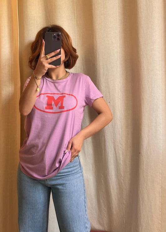 T-shirt M Missoni - Lilla con Logo Bold