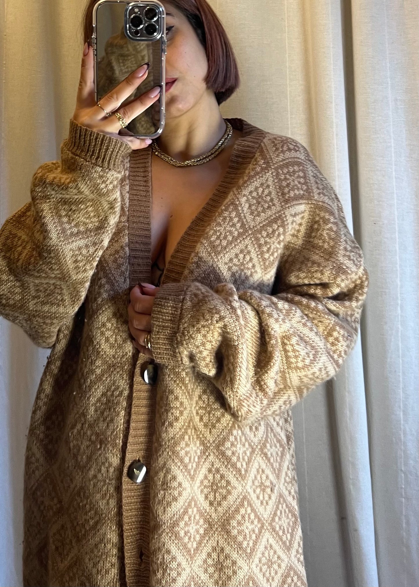 cardigan vintage in lana