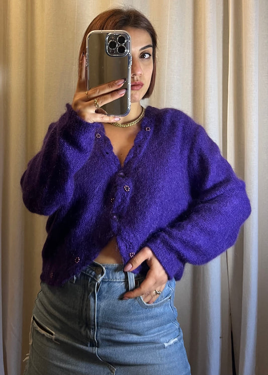 cardigan vintage in lana