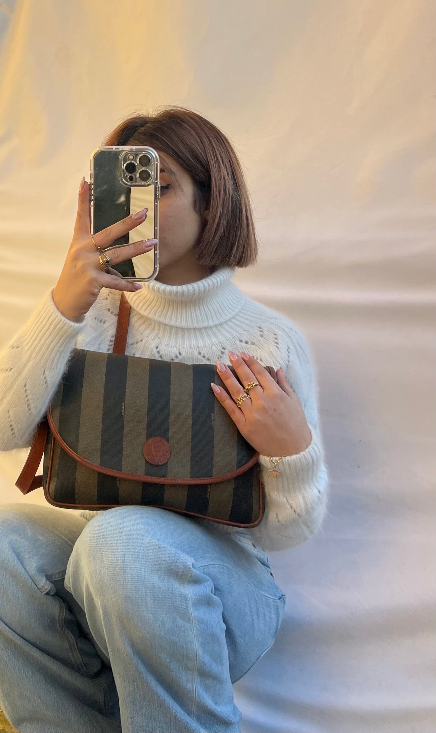 Fendi pecan crossbody