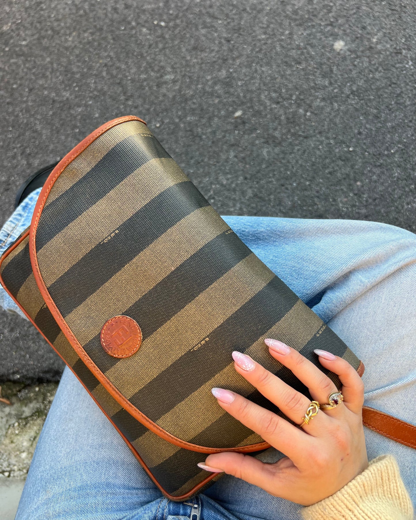 Fendi pecan crossbody