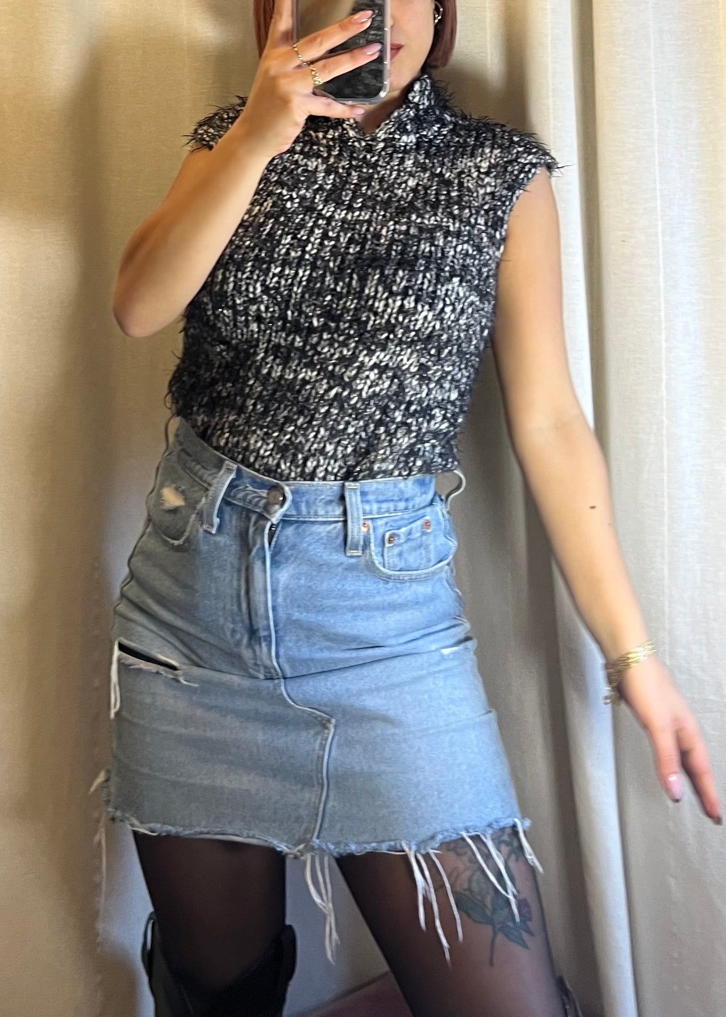 maglione smanicato sartoriale