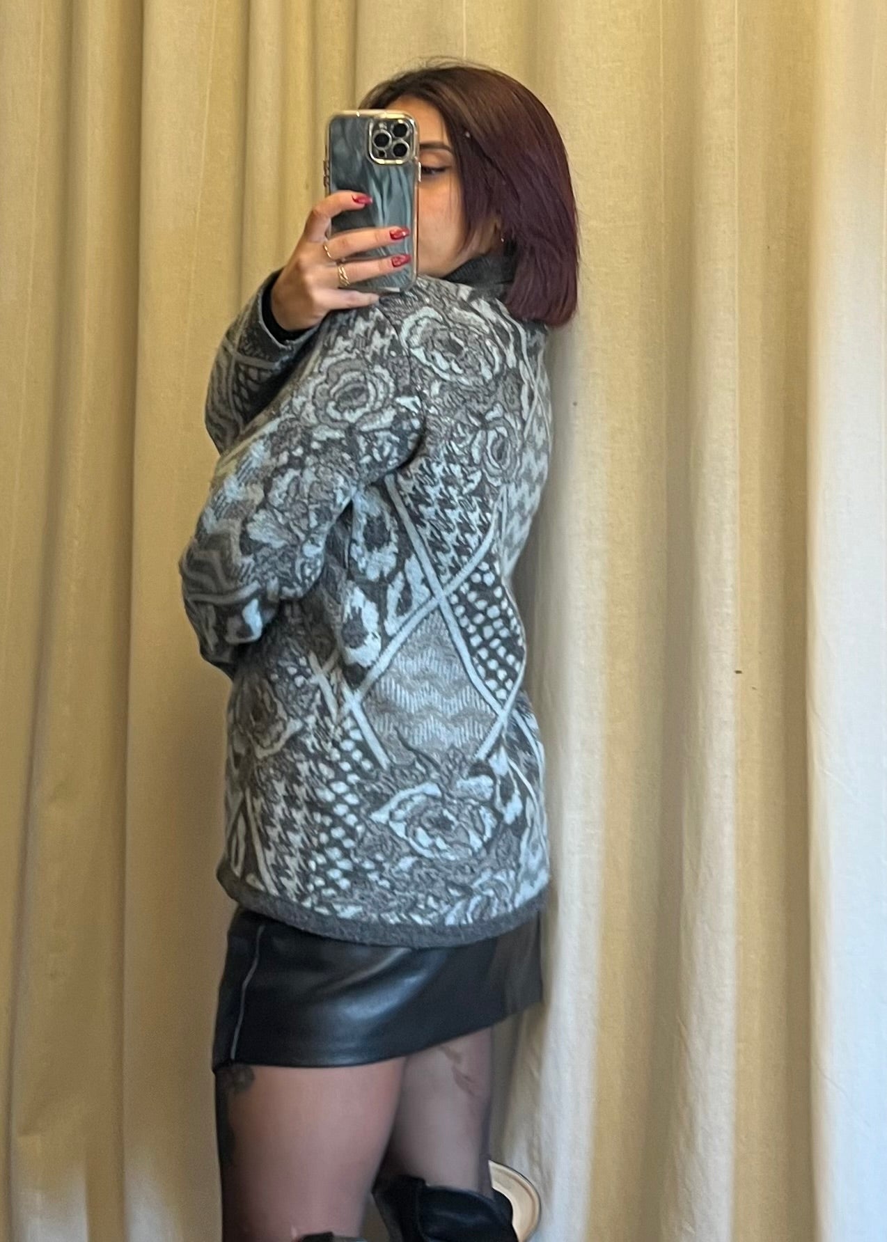 Cardigan vintage in lana