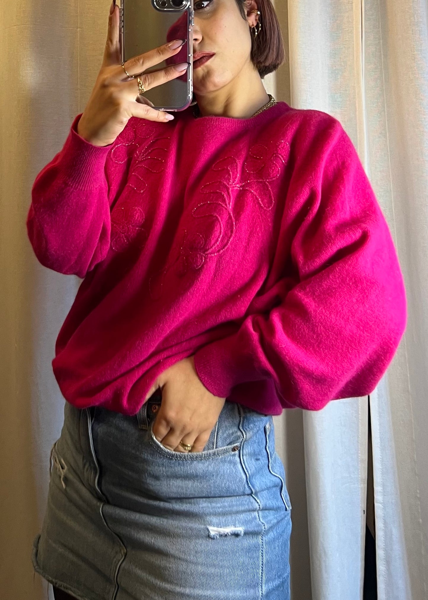 maglione in lana di angora