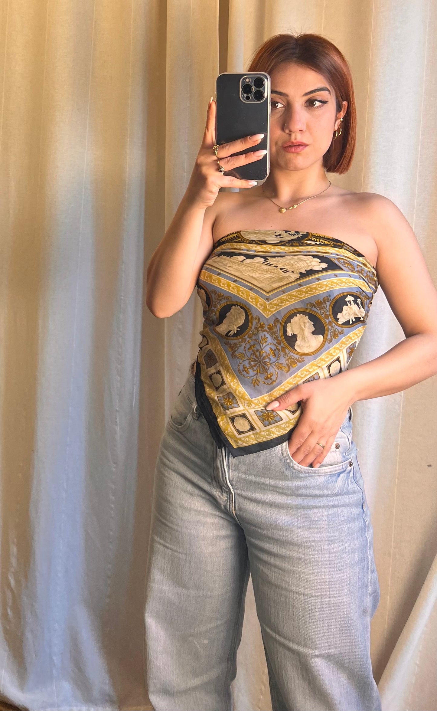 Foulard Etro in Seta – Collezione "Cammei" (90x90)