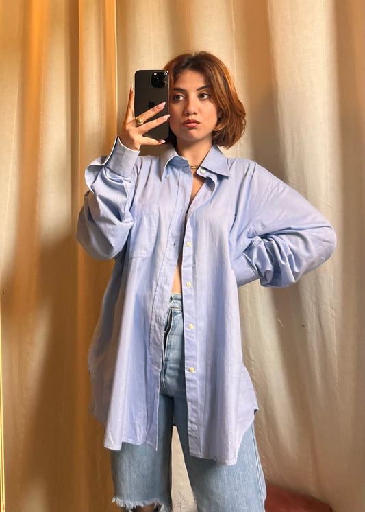 Camicia Valentino Roma – Azzurro Oxford – Taglia Oversize