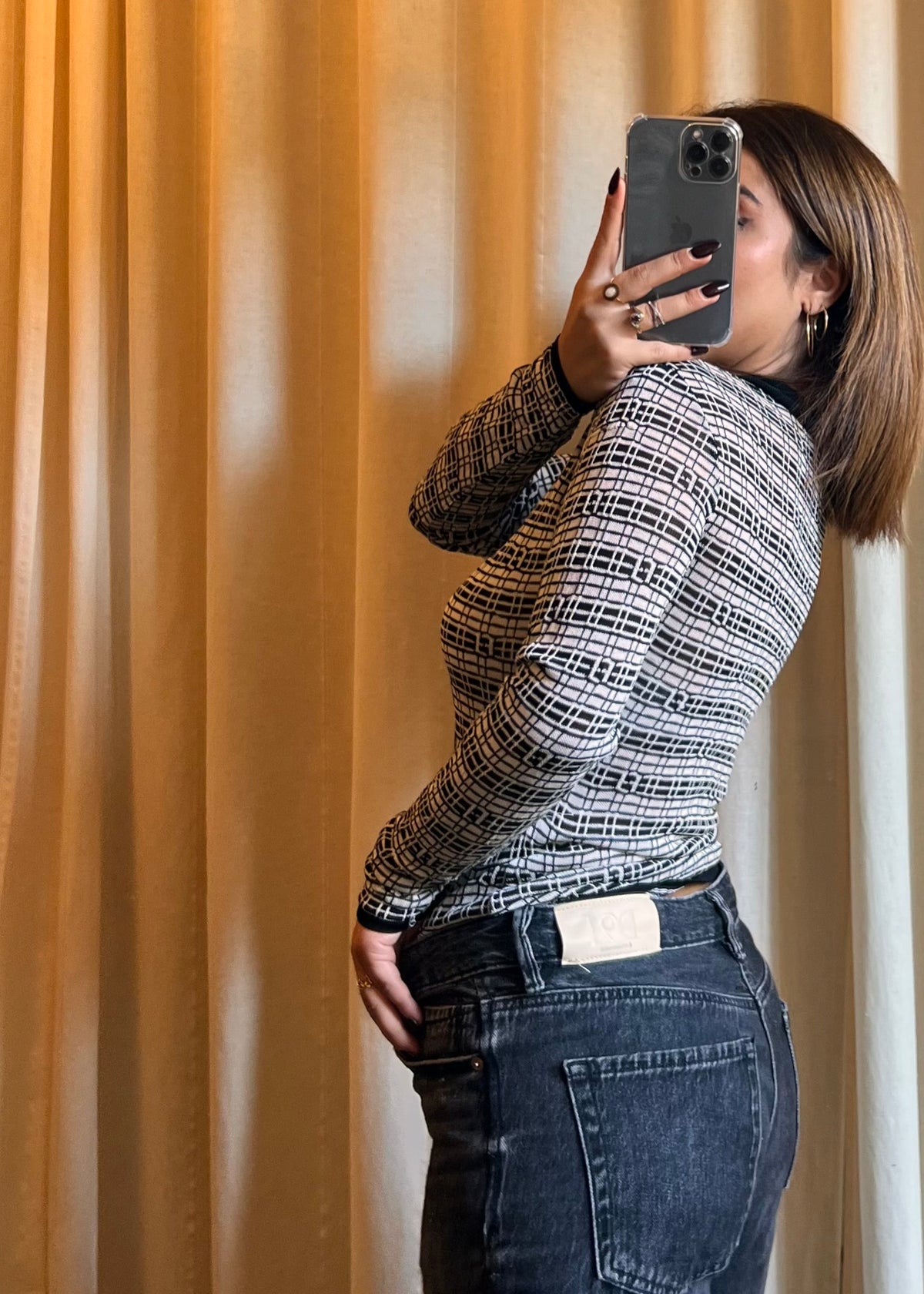 Maglia Polo Fendi Vintage in Viscosa a Maniche Lunghe – Made in Italy