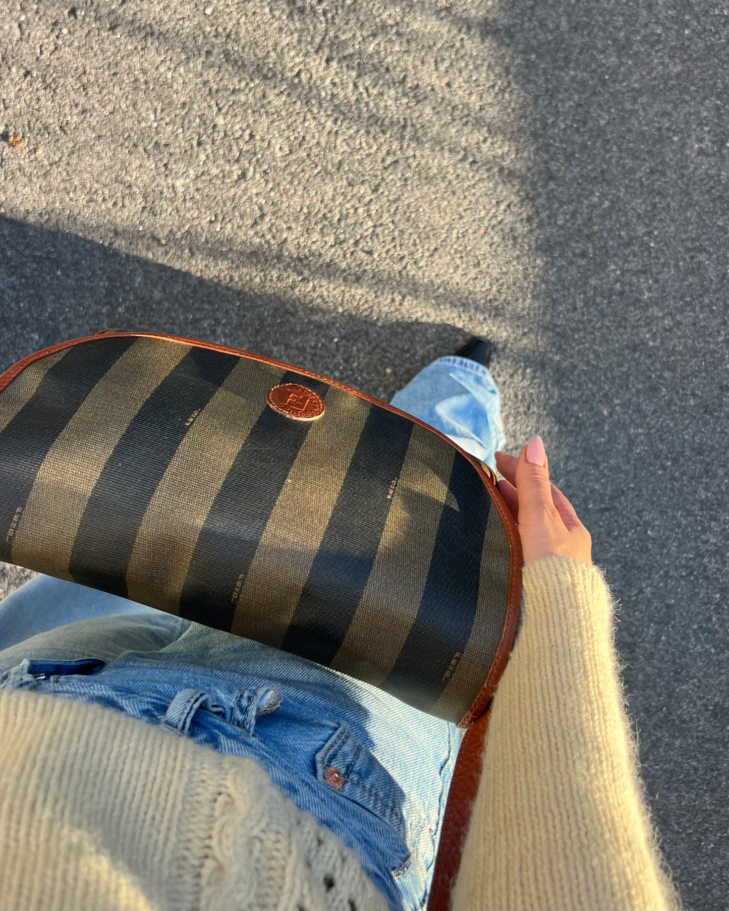 Fendi pecan crossbody