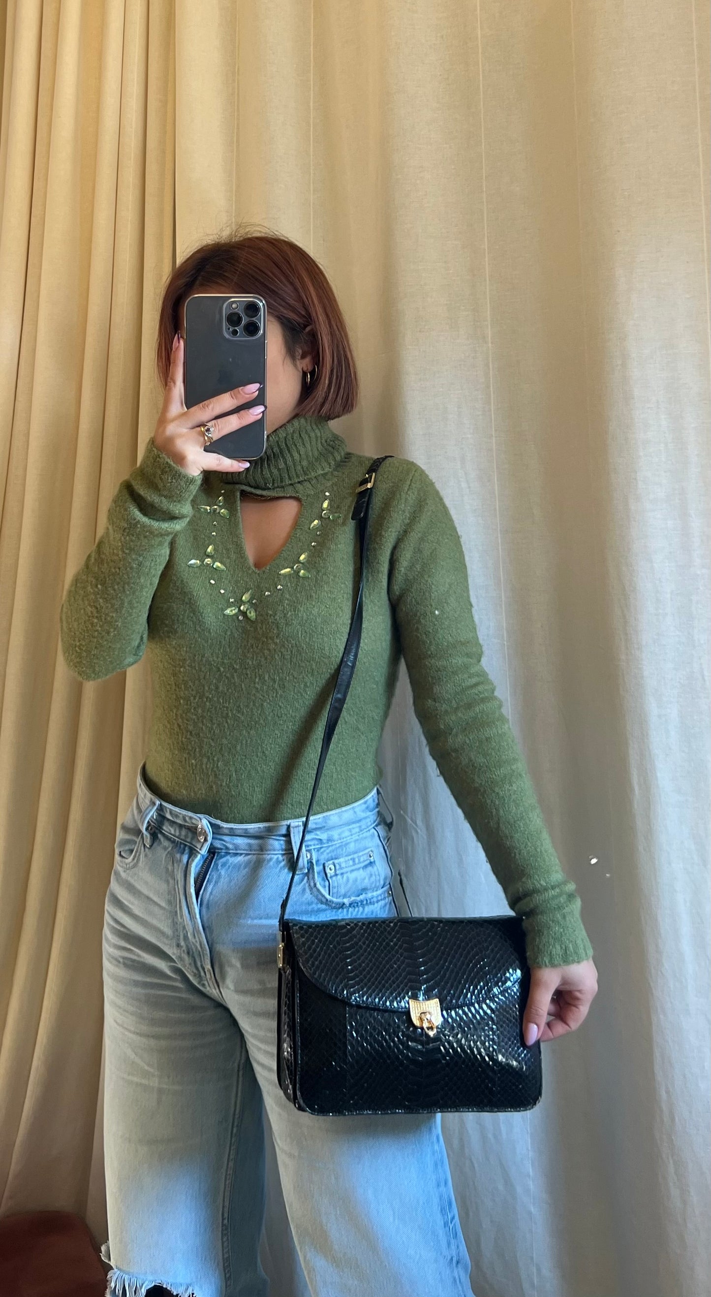 Borsa vintage in pitone