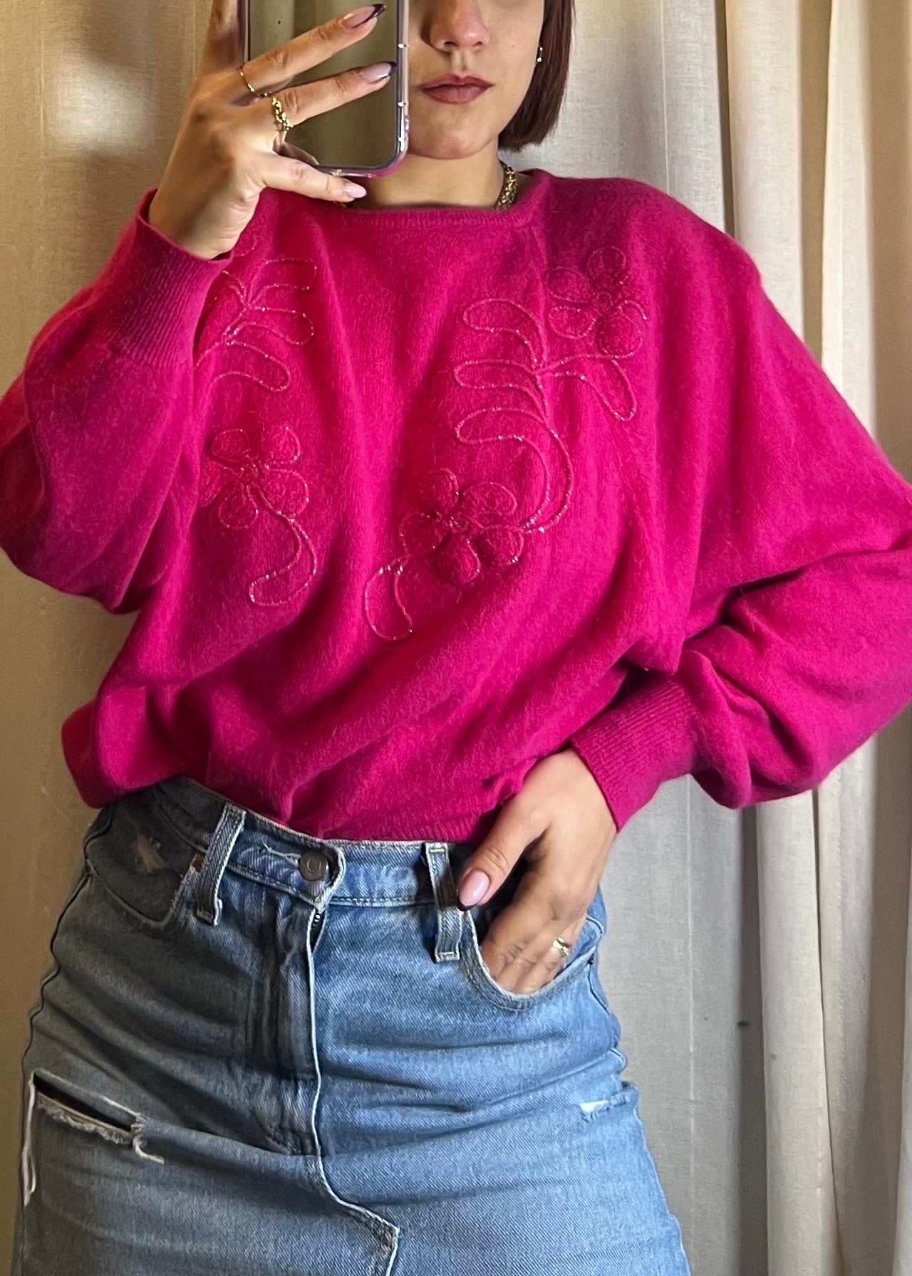 maglione in lana di angora