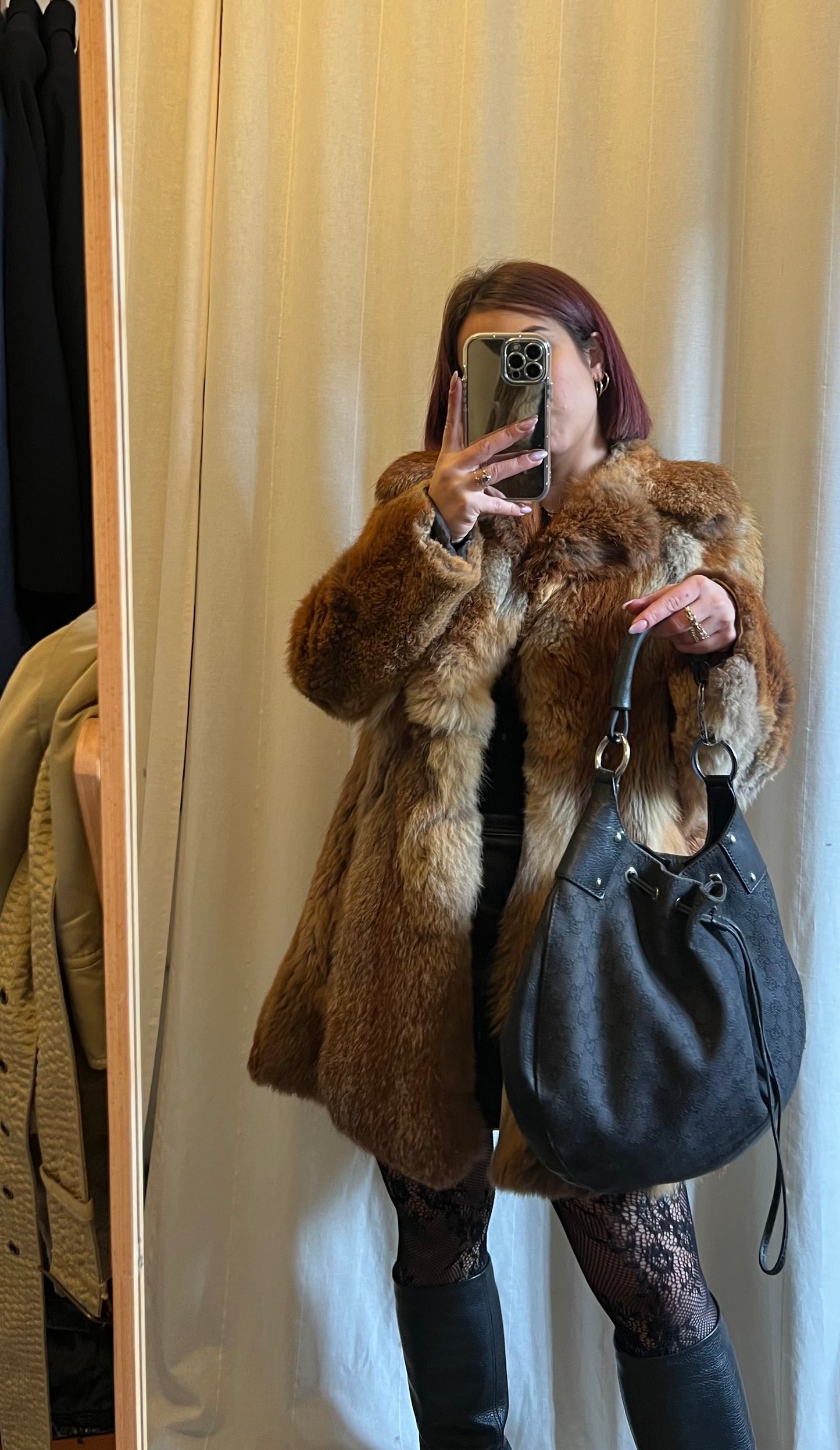 Secchiello gucci in monogram denim