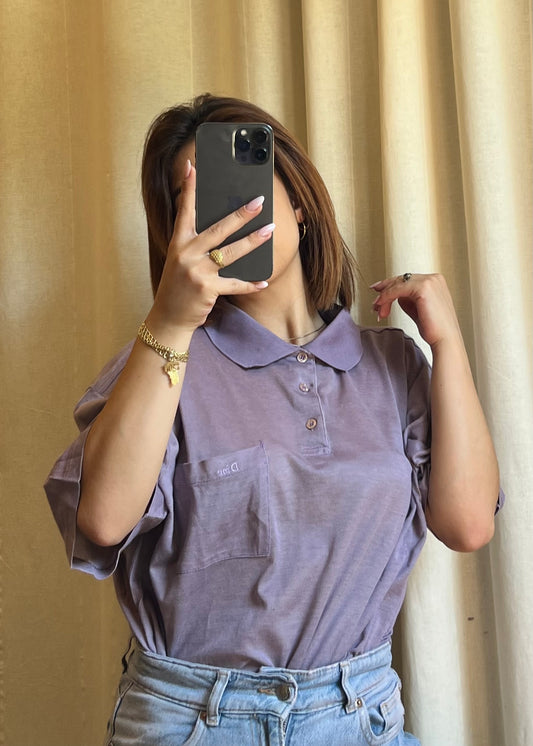 Polo Vintage Christian Dior Monsieur – Color Lavanda / Lillà