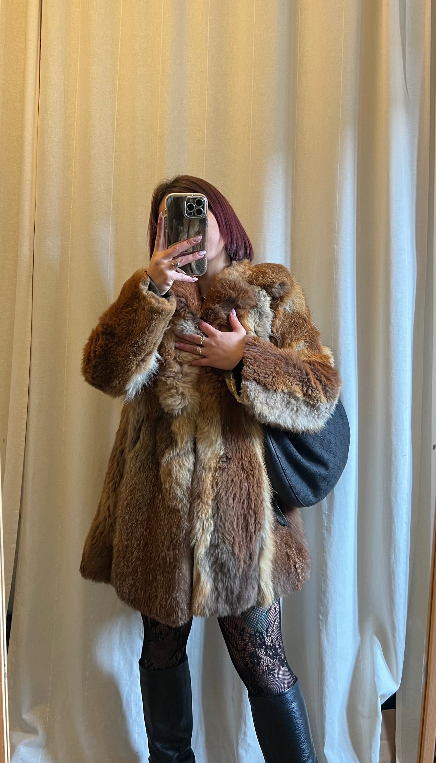 Secchiello gucci in monogram denim