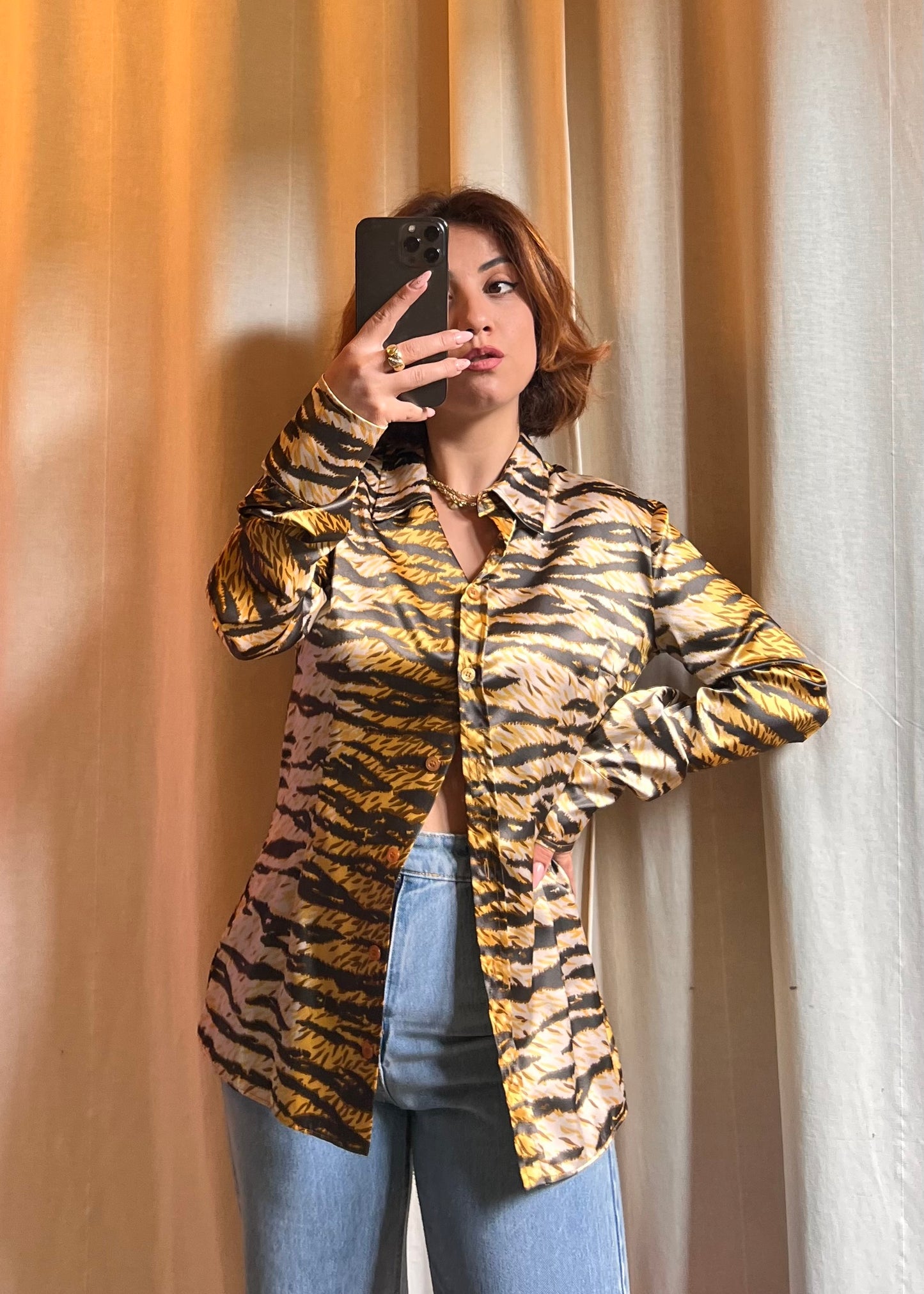 Camicia D&G Dolce & Gabbana - Stampa Animalier Tiger (Vintage)