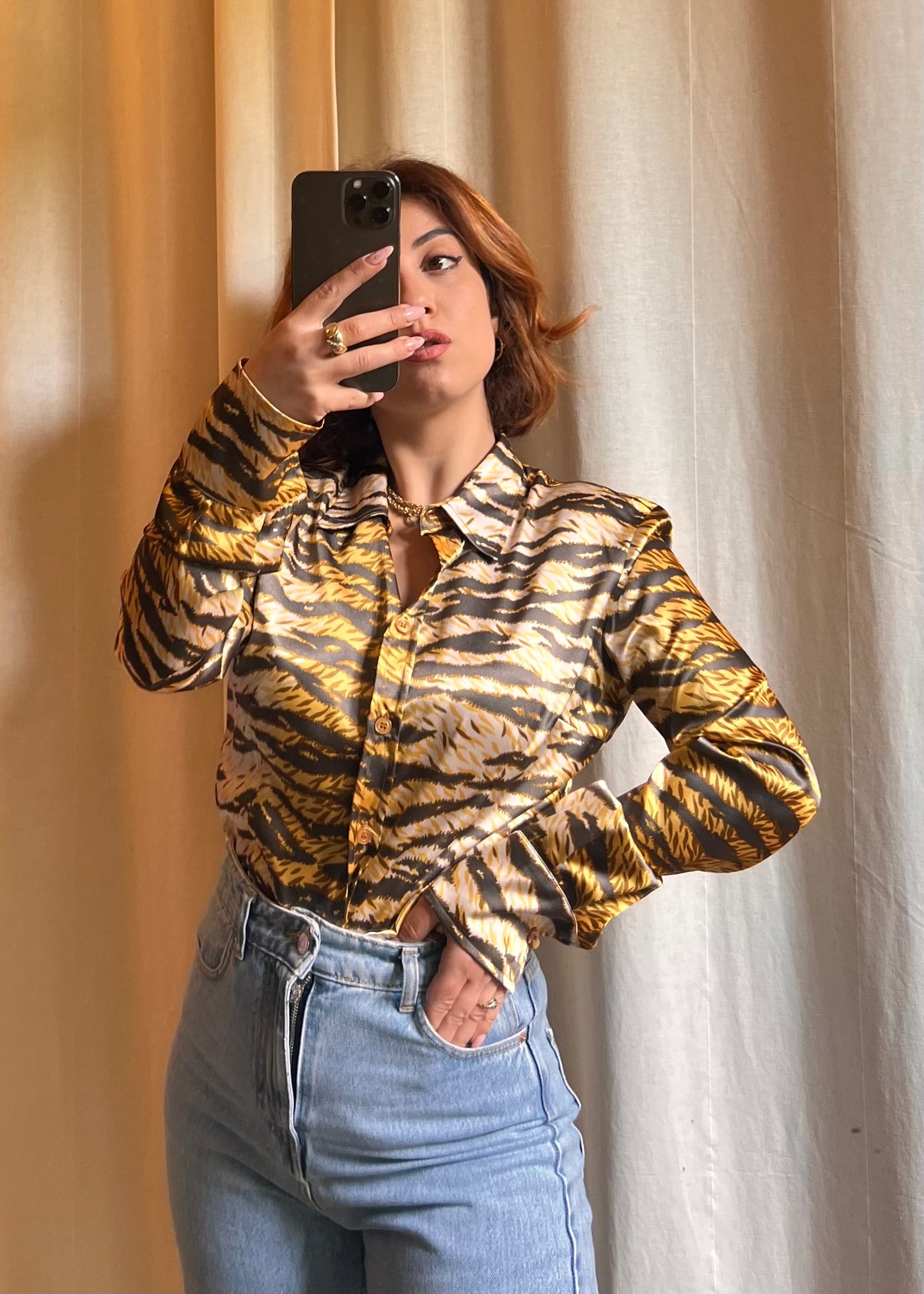 Camicia D&G Dolce & Gabbana - Stampa Animalier Tiger (Vintage)