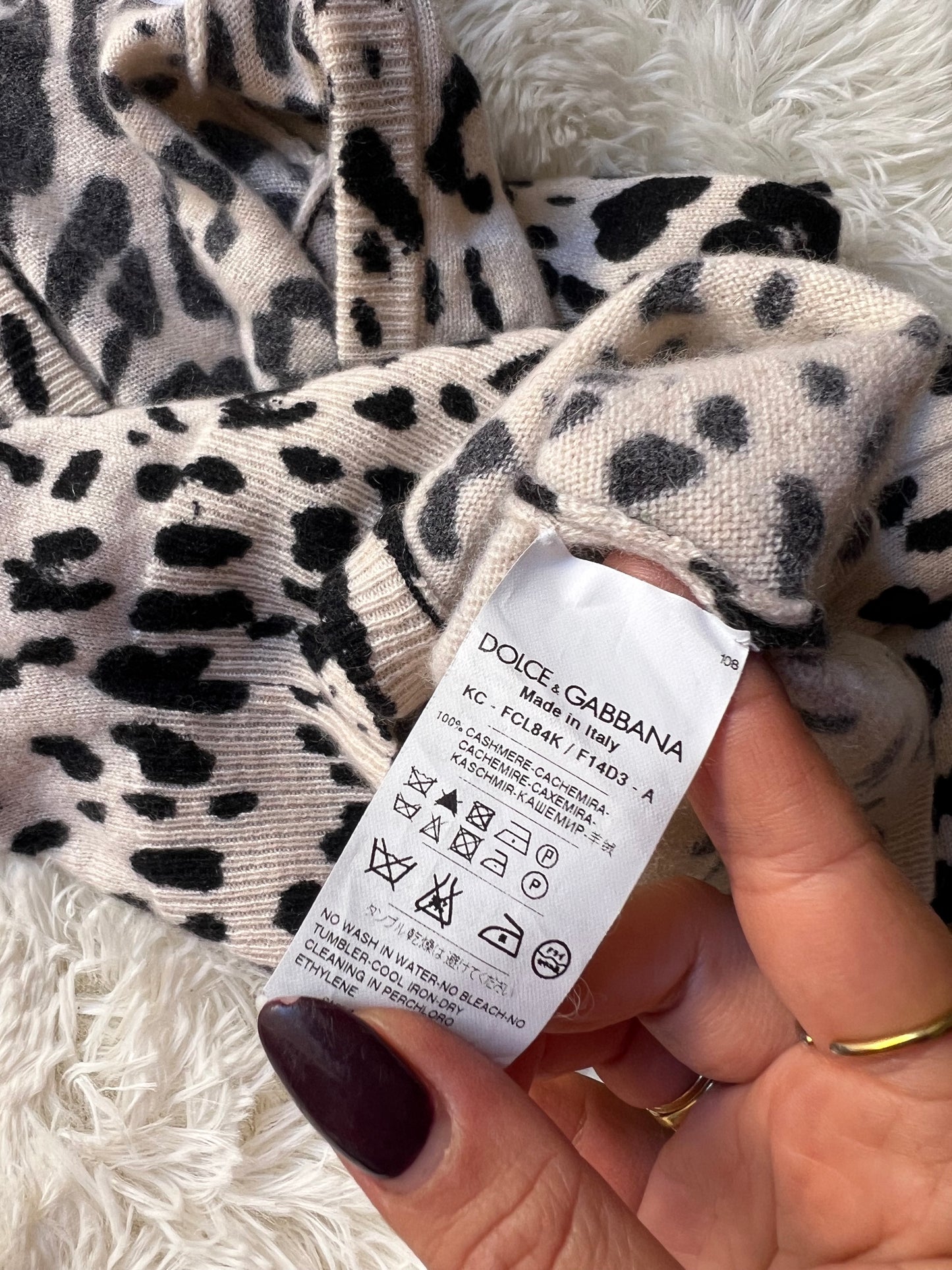 Cardigan D&G in cashmere