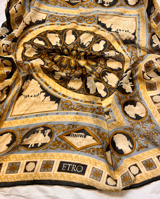 Foulard Etro in Seta – Collezione "Cammei" (90x90)