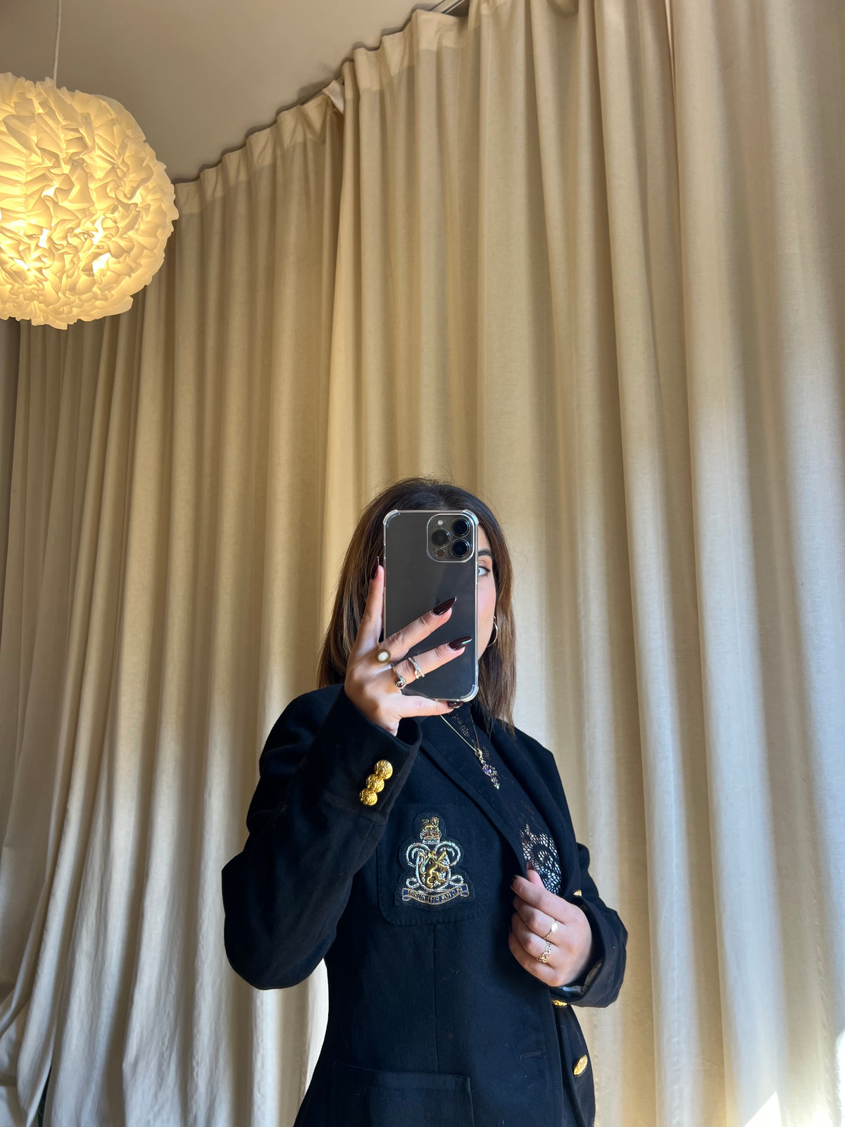 Blazer / Giacca Vintage Ralph Lauren con Stemma Aristocratico e Bottoni Dorati