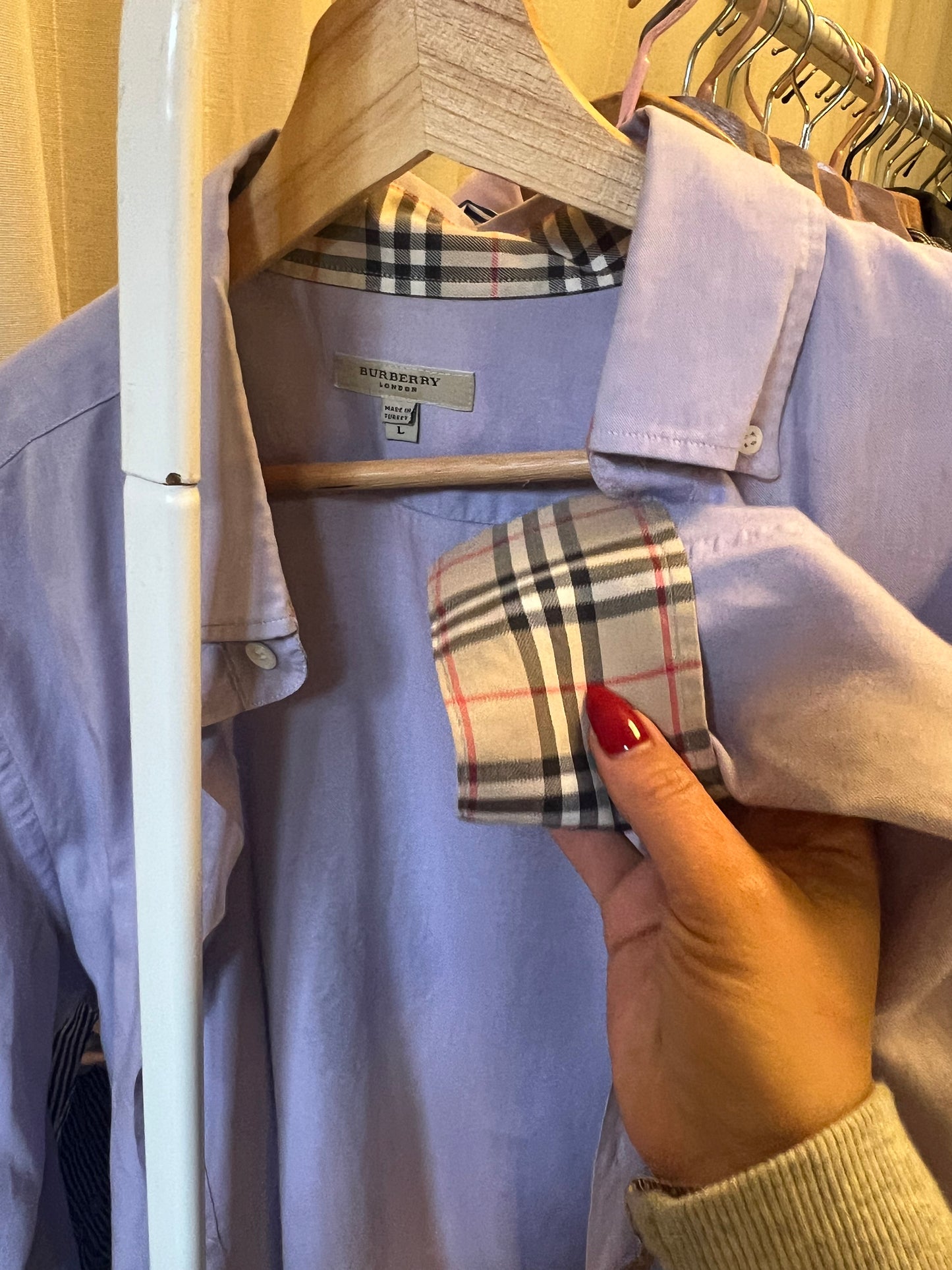Camicia Burberry lilla