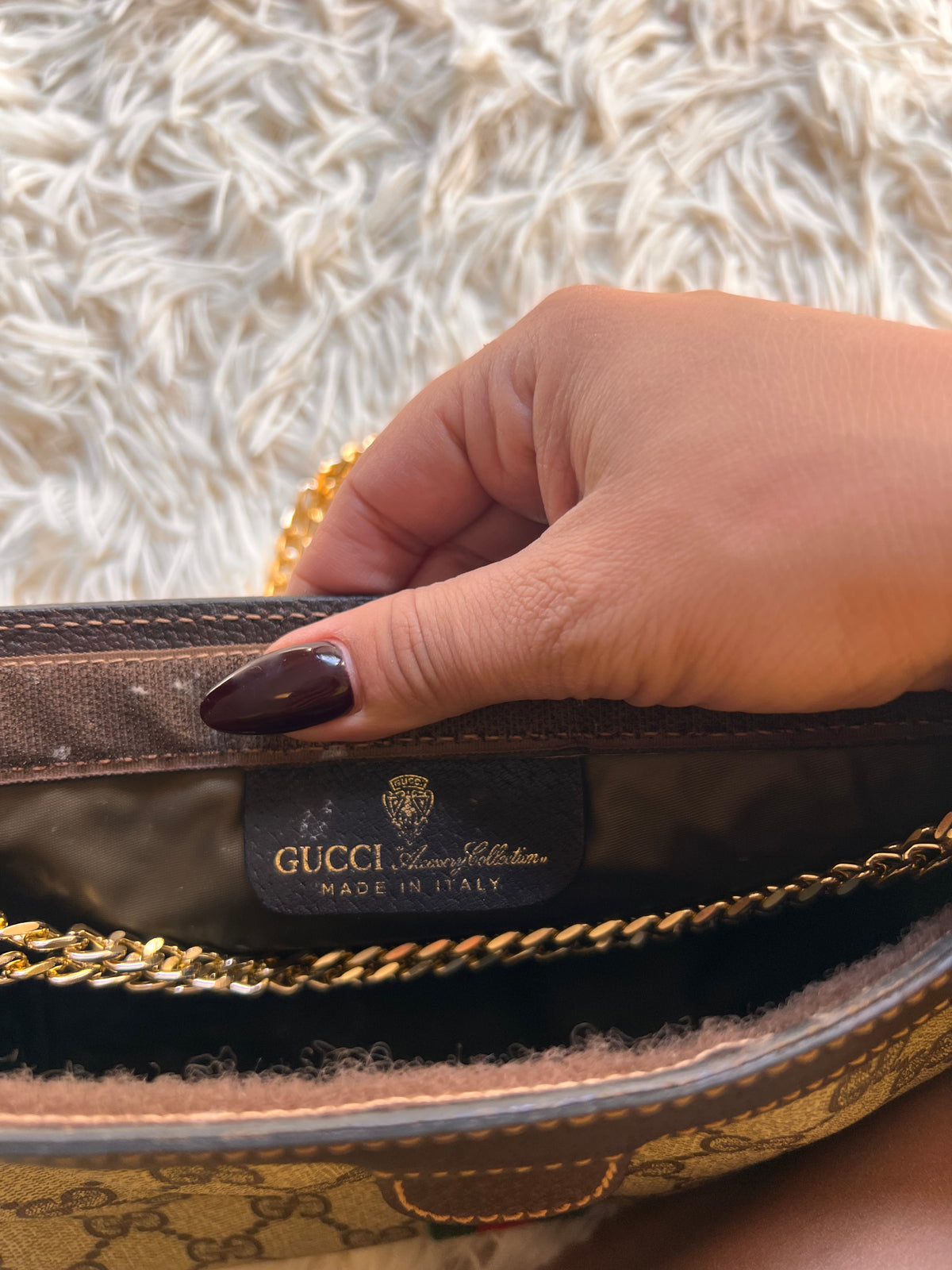 Borsa  Gucci Vintage ophidia Supreme Web