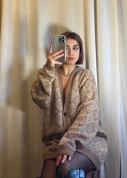 cardigan vintage in lana